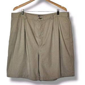 Vintage Tommy Hilfiger Shorts Mens Size 40 Khaki Beige Pleated Classic Chino